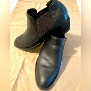 Børn Western Bootie. Size 11. Black Leather
